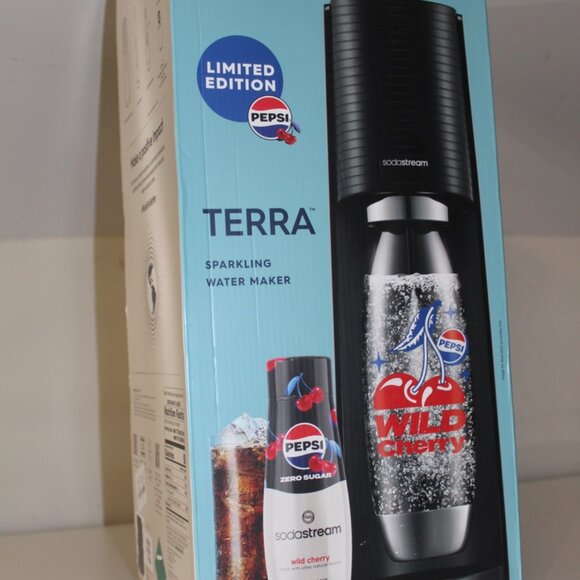 SodaStream TERRA Sparkling Water Soda Maker Limited Edition Cherry Pepsi Israel - Picture 3 of 4